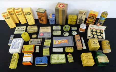 Antique Medicinal & Advertising Tin Lot