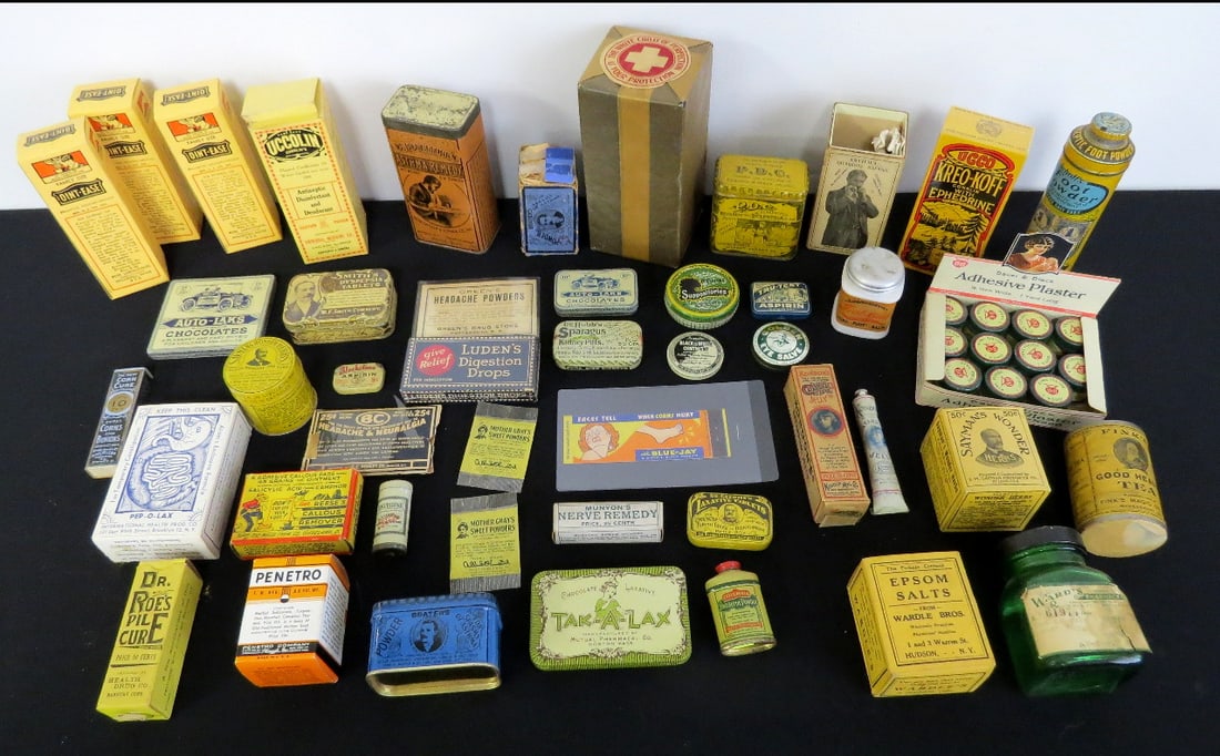 Antique Medicinal & Advertising Tin Lot (1 of 19)