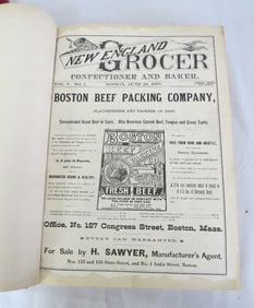 Bound Volume The New England Grocer 1879 - Lots of Advertising