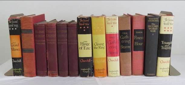 Winston Churchill, 13 Volumes Various Titles, Some 1st Ed