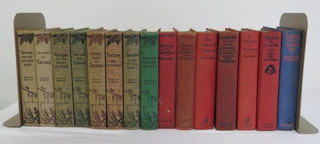 Tarzan; Edgar Rice Burroughs 15 Volumes Including 1st Editions