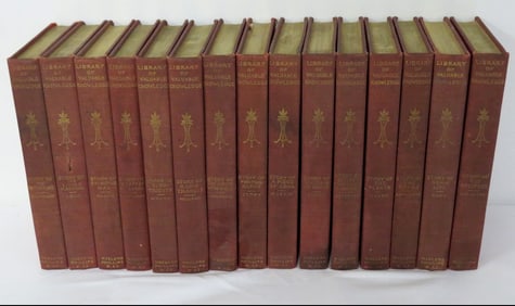 Library of Valuable Knowledge in 15 Vols, Early 20th C.