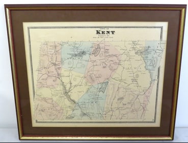1867 Beer's Atlas - Town of Kent, Putnam County NY Map