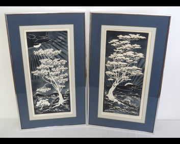 Pr. Al Kaufman (1928-2005) Intaglio Etchings Shadow Lake & Hidden Cove.
