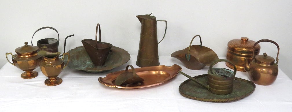 A Lot of Mixed Copper 19th & 20th C. (1 of 17)