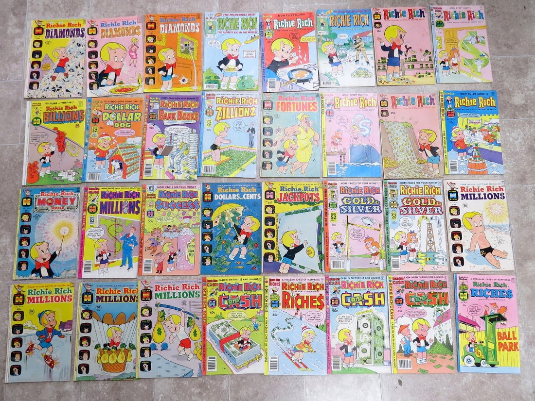 Harvey Comics Richie Rich; Early 1970's Bronze Age (1 of 6)