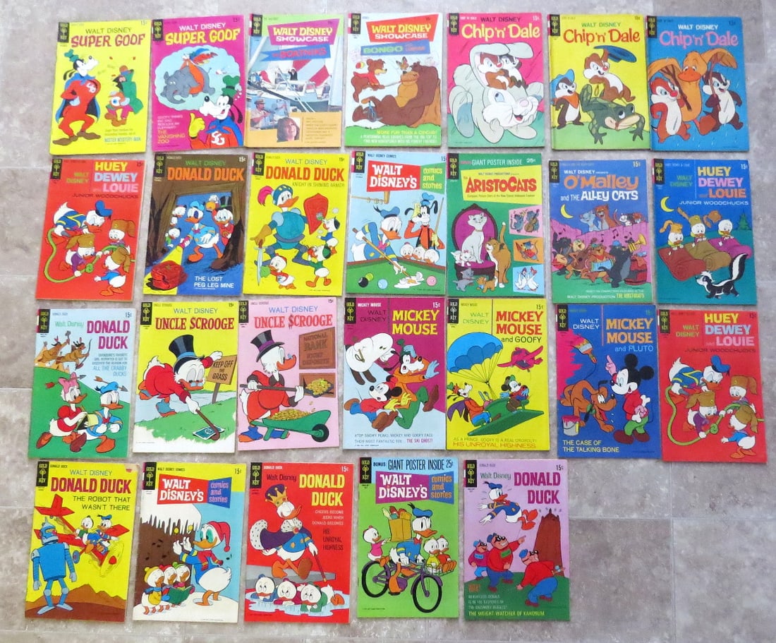 Gold Key Disney Comics, Early 1970's Bronze Age (1 of 7)