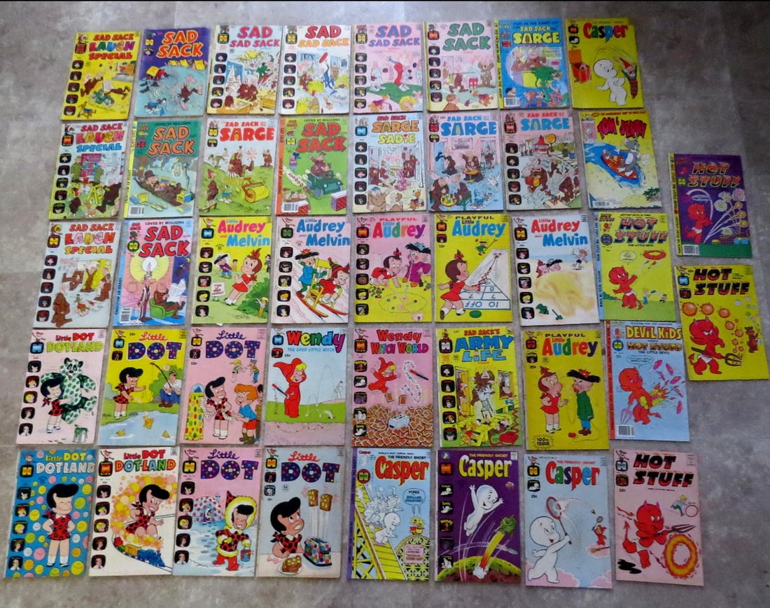 Harvey Comics: Sad Sack, Casper the Friendly Ghost & Hot Stuff, Early Bronze Age (1 of 12)