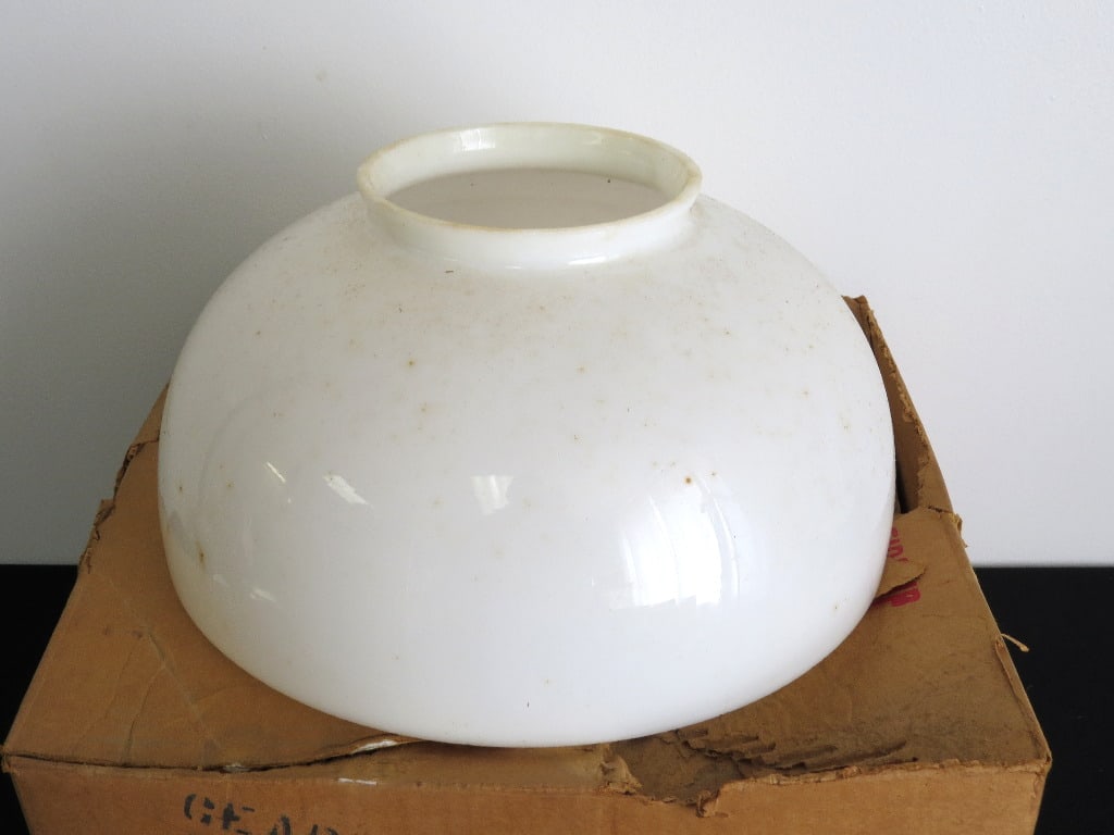 A Milk Glass Hanging Oil Lamp Shade In The Box (1 of 6)