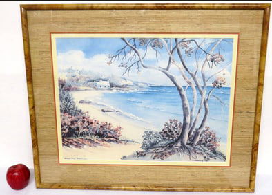 Carole Holding (Bermuda, Active ) Signed Print of Grape Bay - Bermuda
