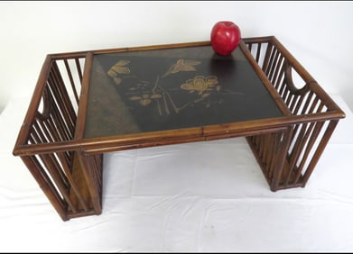 Art Nouveau Styled Bamboo Bed Tray