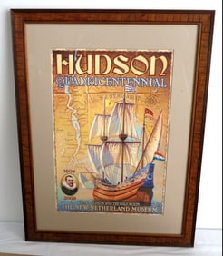 Henry Hudson Quadricentennial 1609-2009 M. Jaroszko Half Moon Poster Signed 36/250