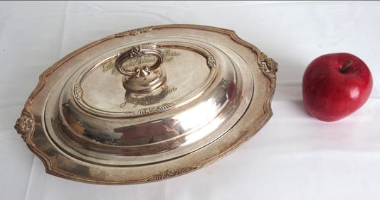 Sewart Air Force Base (TN) Officers Wives Club 1956 Silverplate Serving Dish