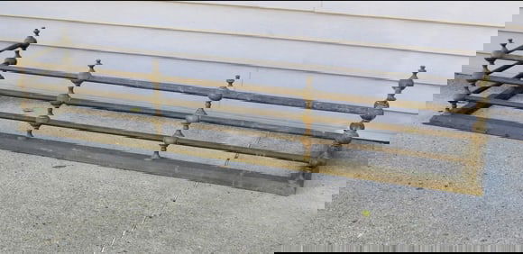 Gothic Victorian Brass Fireplace Fender