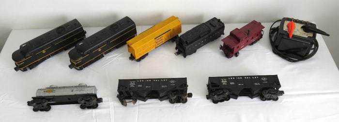 A Group of Lionel "O" Gauge Trains Including Locomotives