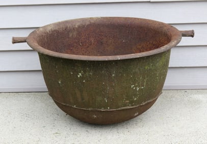 A 19th C. Cast Iron Kettle or Cauldron w/Gate Marks