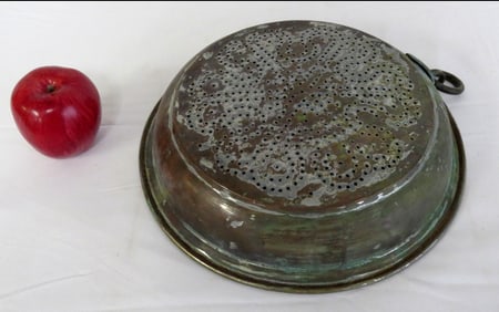A Pierced Copper Sieve or Strainer