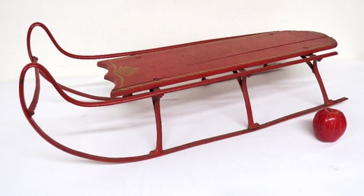Victorian Wrought Iron Child's Sled