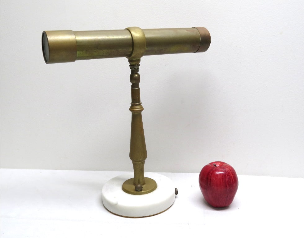Articulating Brass Parlor Kaleidoscope on Marble Base (1 of 11)