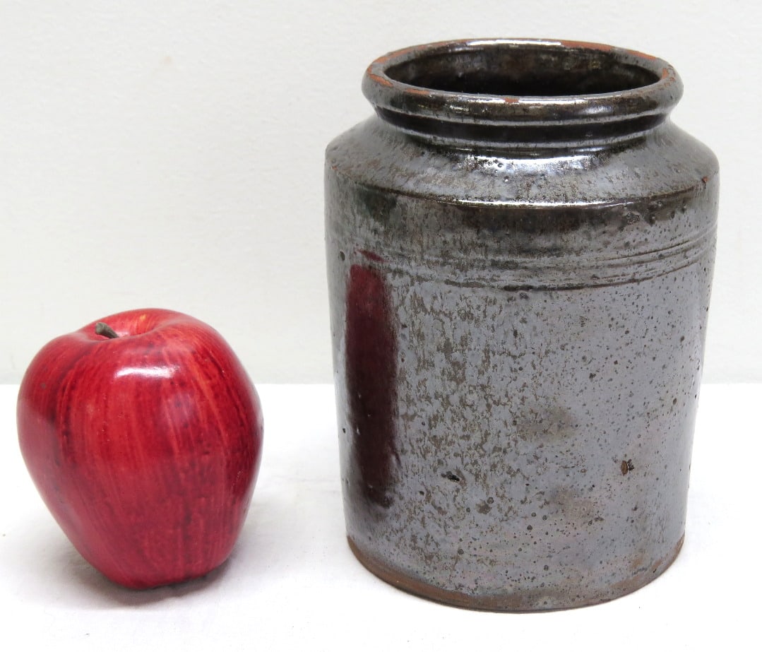 19th C. Southern Redware Snuff Jar (1 of 6)