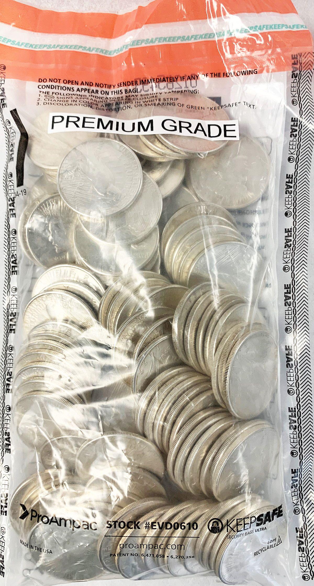 (100) Premium Grade Peace Silver Dollars: Winner shall receive (100-coins) precisely resembling the coins shown here.Technically there are no coins with detail less than fine in here. All of the junky peace silver dollars have been removed!Th
