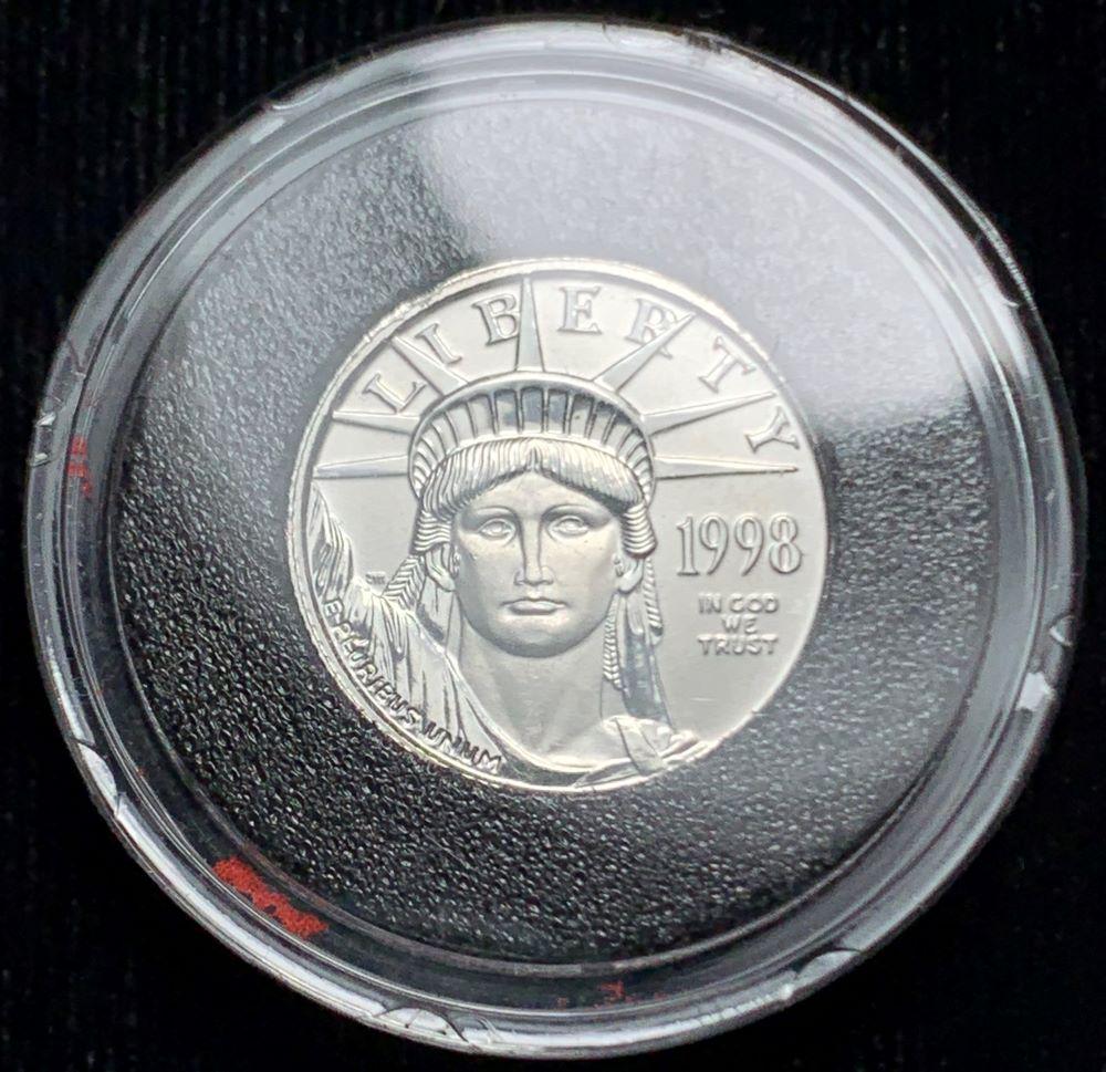 1998 $10 Platinum 1/10th ozt Eagle (1 of 2)