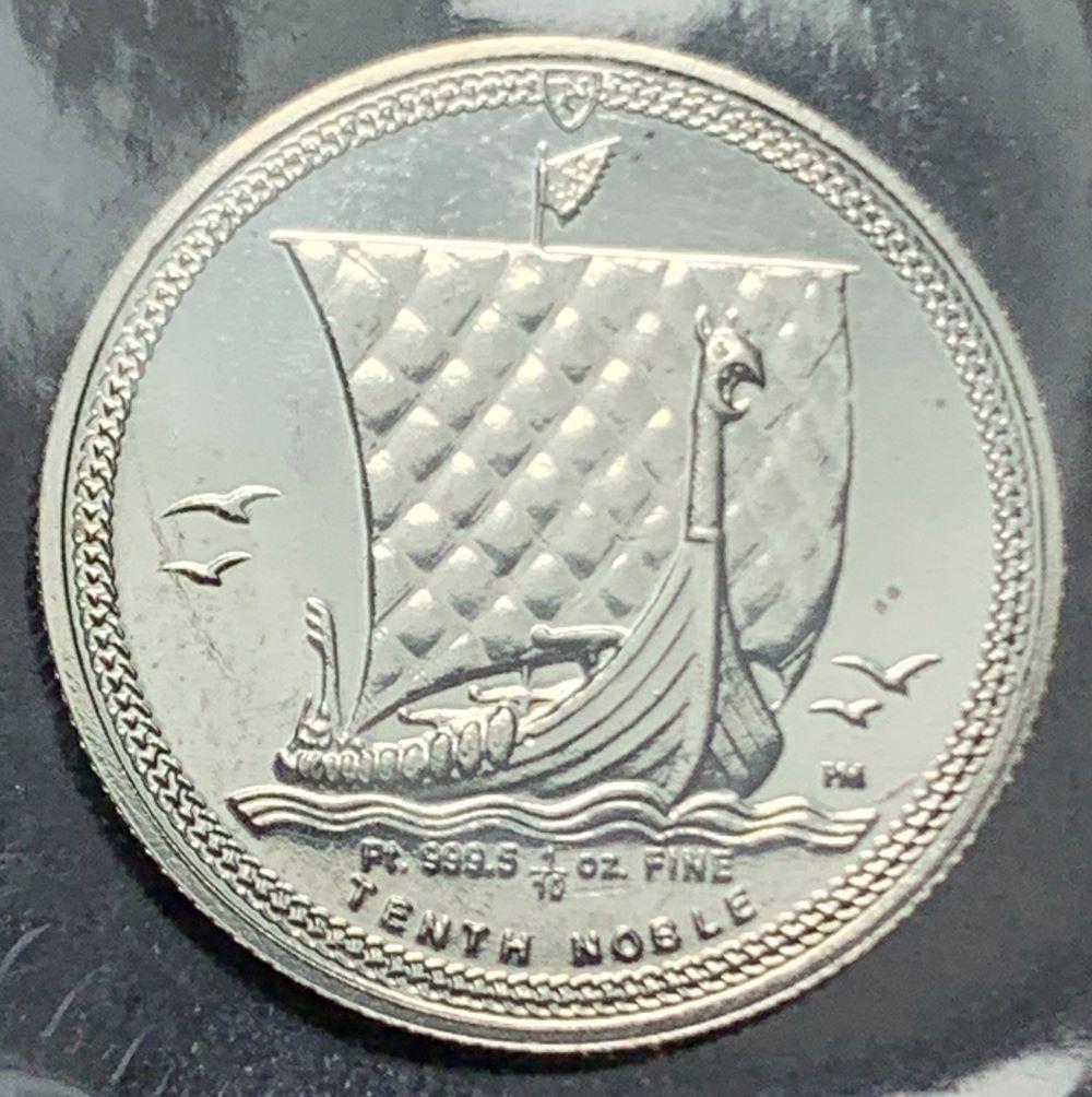 2016 Isle Of Man Noble Platinum 1/10th ozt: Winner shall receive the exact coin shown here. (IB/LLU)