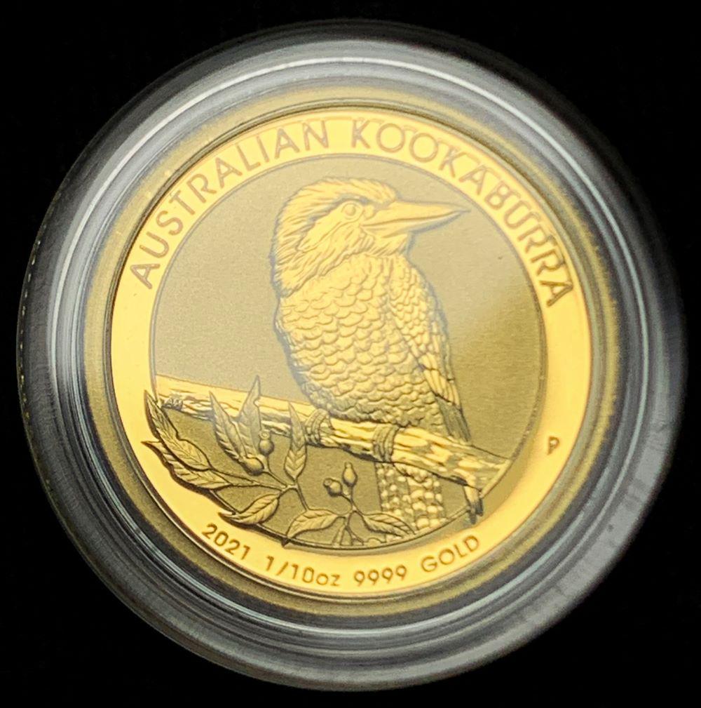 2021 Australian Kookaburra Gold 1/10th ozt (1 of 2)