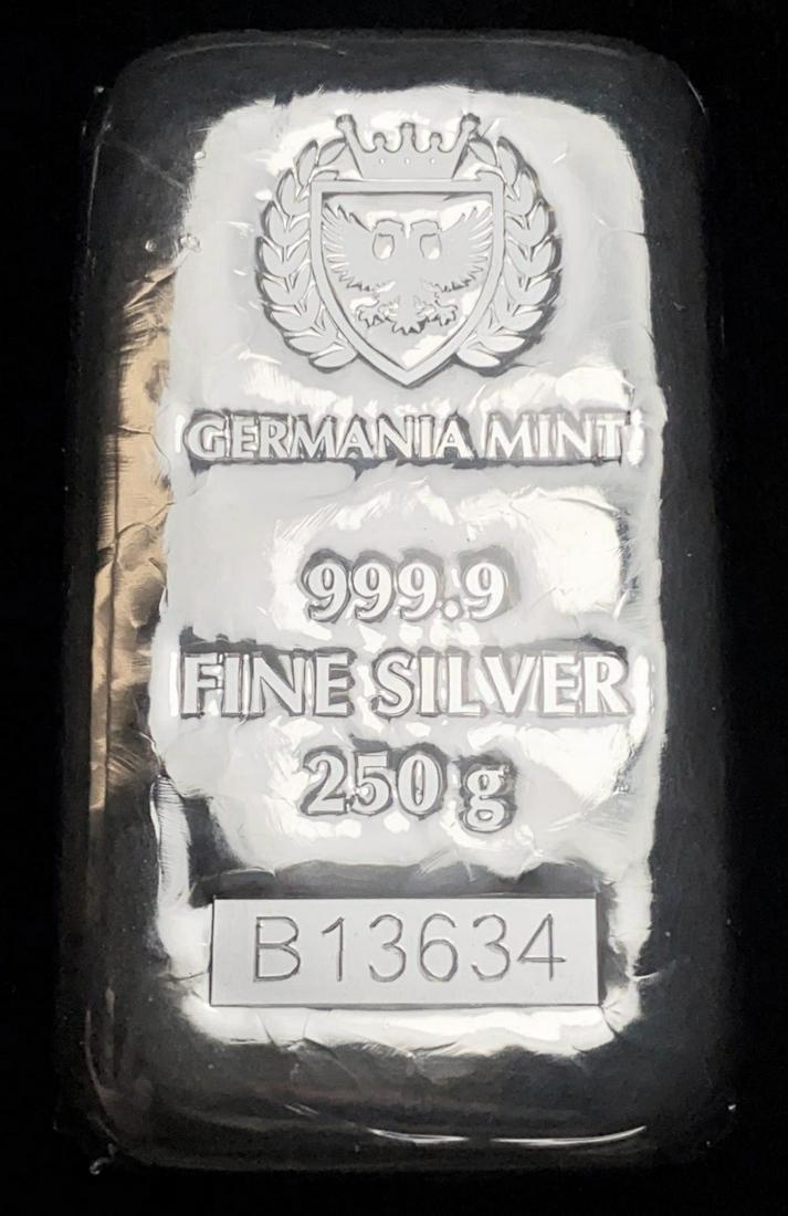 Germania Mint 250 Gram .9999 Silver Bar (1 of 4)