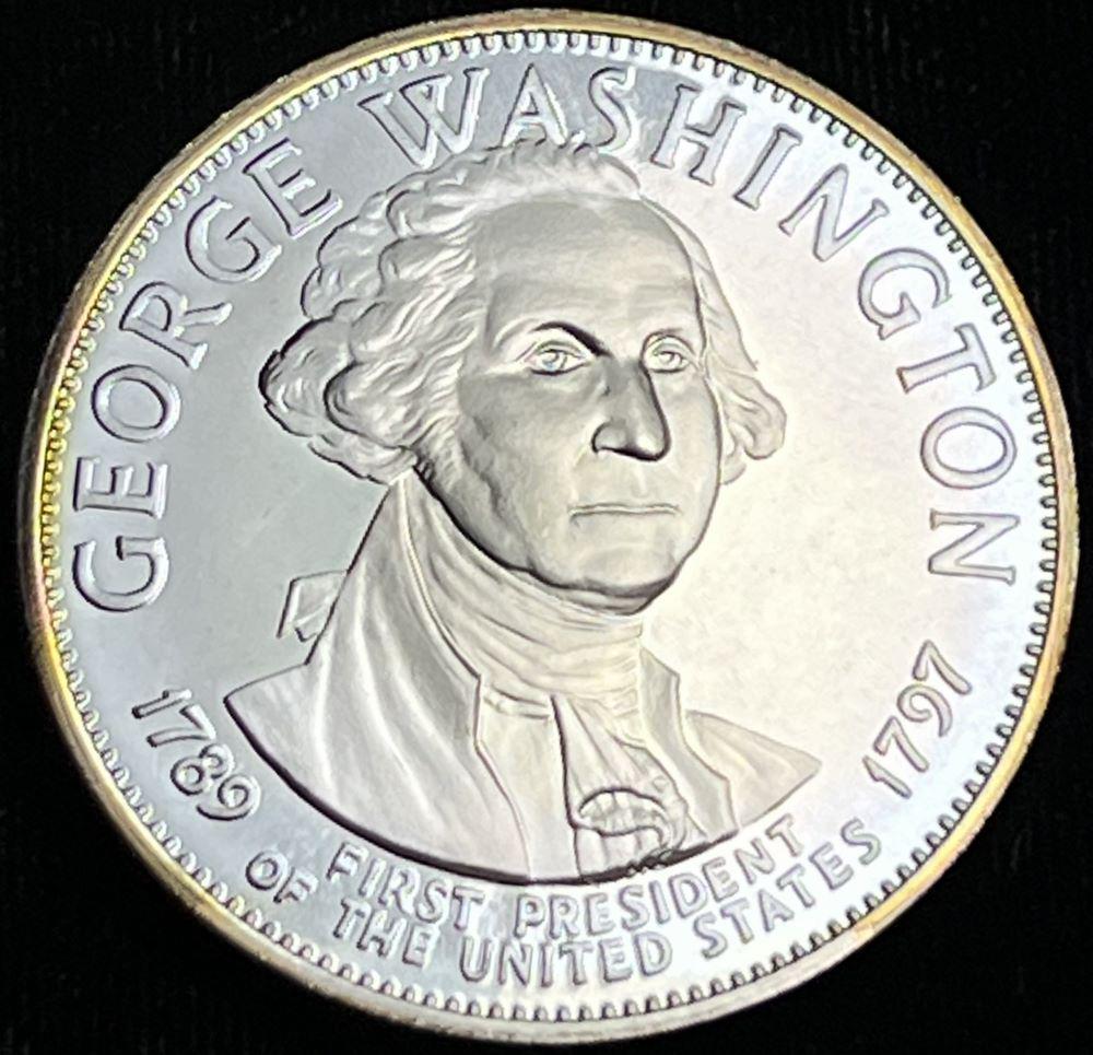Vintage 1789 Presidential George Washington Sterling Silver 0.98 ozt ASW (1 of 5)