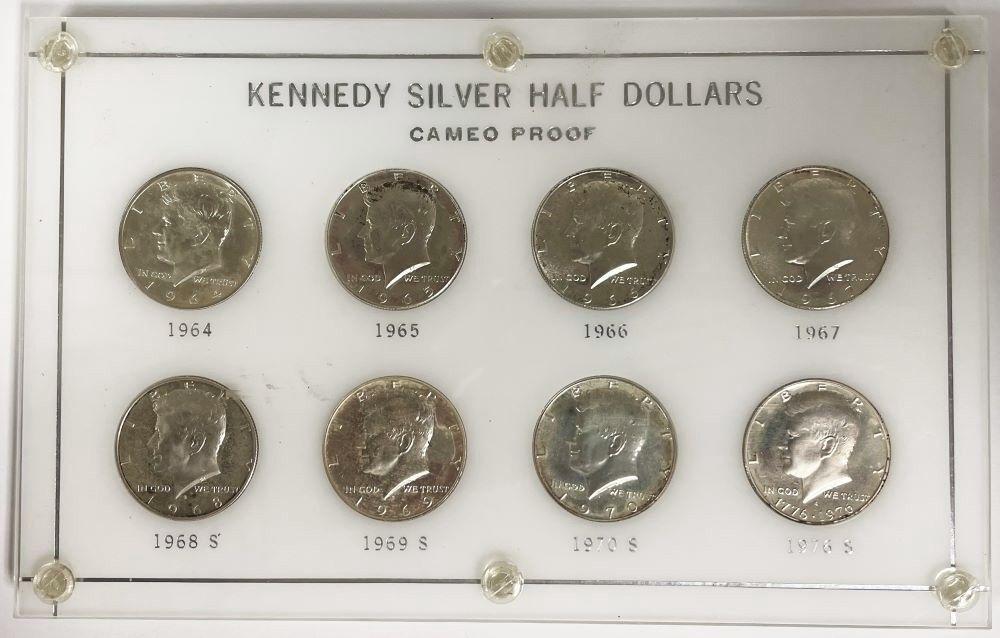 1964-1976 Kennedy Proof Silver Half Dollar (8-coins) (1 of 2)