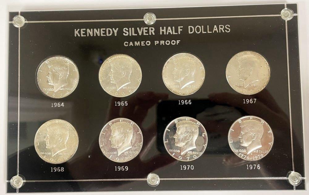 1964-1976 Kennedy Proof Silver Half Dollar (8-coins) (1 of 2)