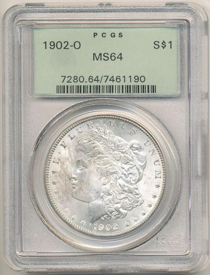 1902-O Morgan Silver Dollar PCGS MS64 OGH (1 of 2)