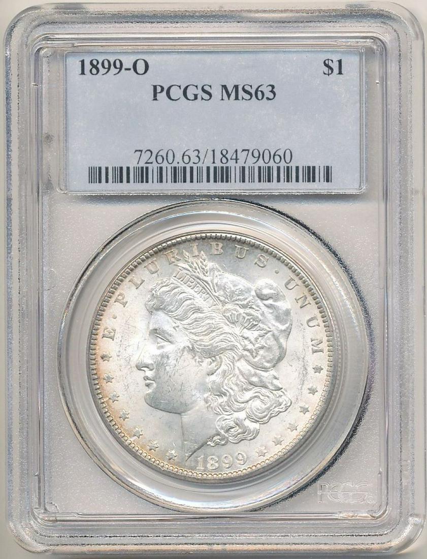 1899-O Morgan Silver Dollar PCGS MS63 (1 of 2)