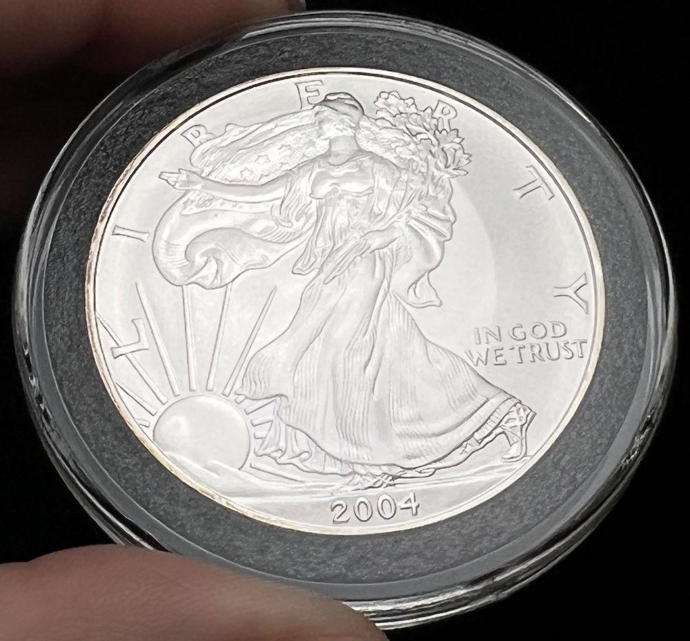 2004 American Silver Eagle MS69 (1 of 2)