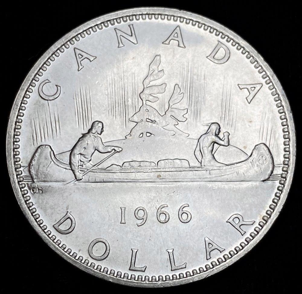 1966 Canada 80% Silver Dollar .6 ozt ASW (1 of 2)