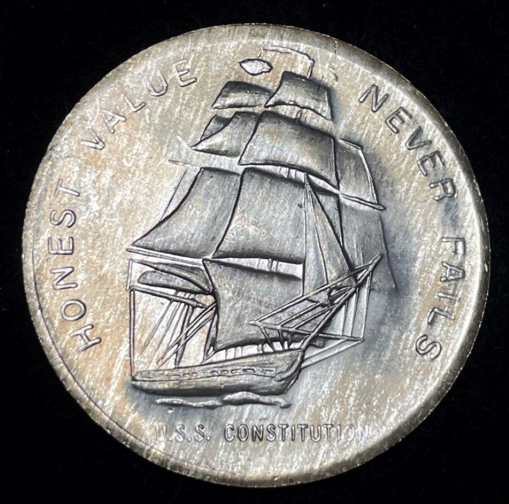 "Honest Value Never Fails" .999 Silver 1 ozt: Winner shall receive the exact coin shown here. (JM/B)