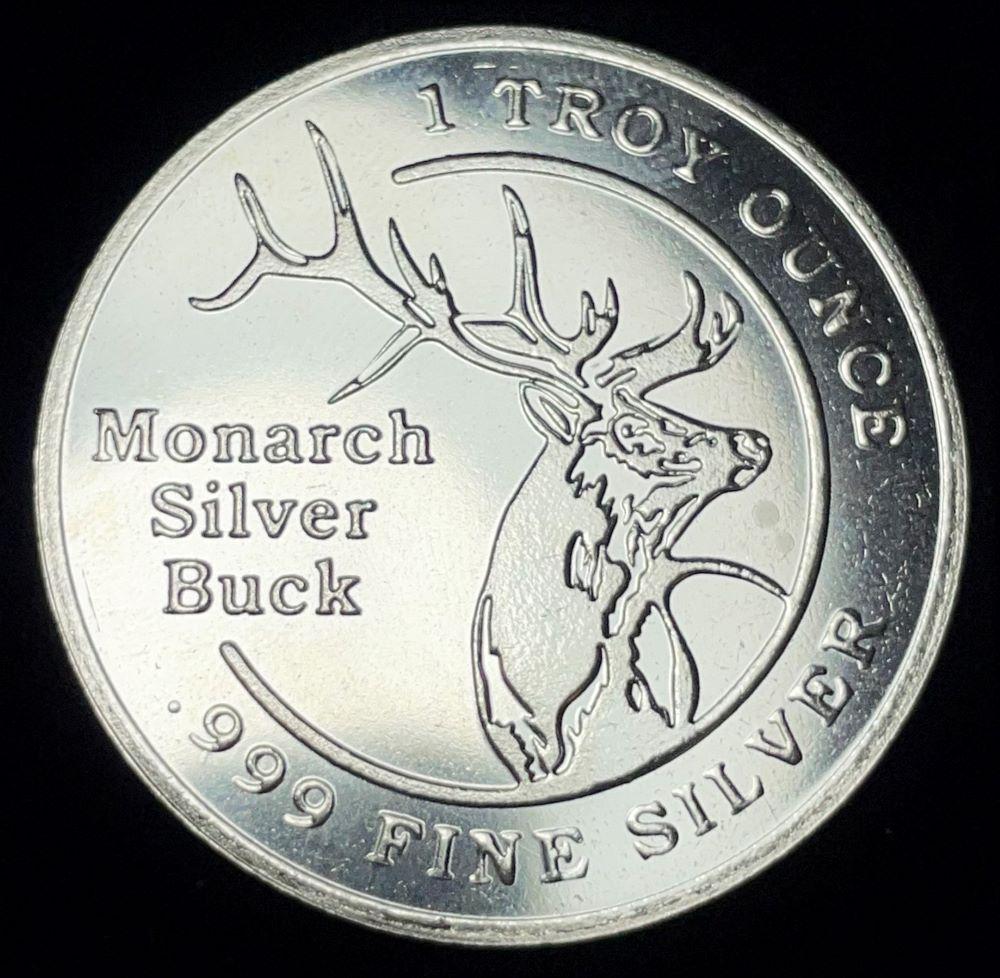 Monarch Precious Metals 1 ozt .999 Silver: Winner shall receive the exact coin shown here. (JM/B)