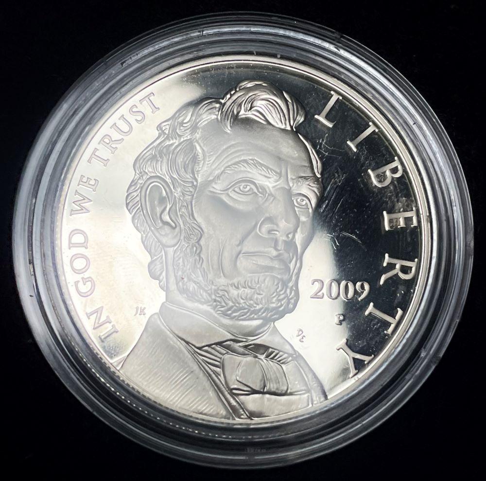 2009-P Abraham Lincoln U.S. Proof Silver Commemorative Dollar MS69 (1 of 2)