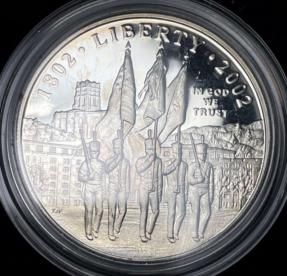 2002-W West Point U.S. Proof Silver Commemorative Dollar MS69 (1 of 2)
