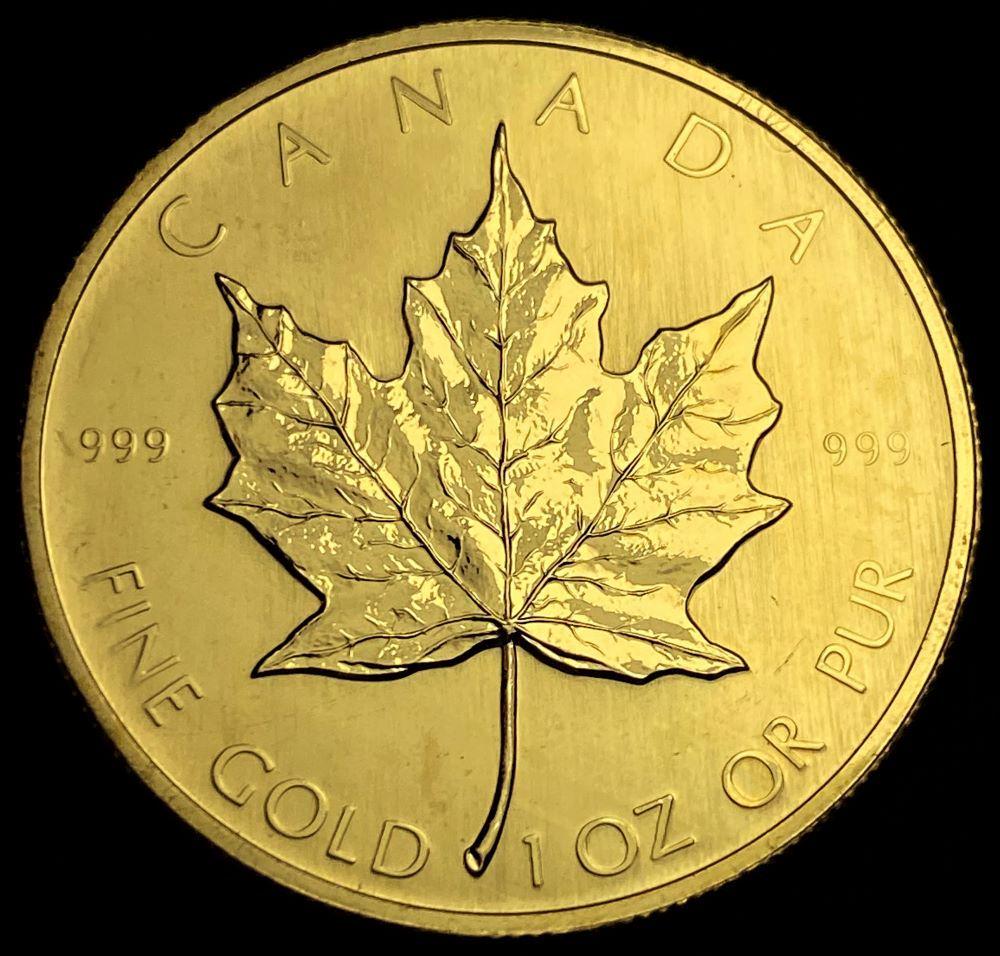 Last Minute! 1981 Canada $50 Maple Leaf 1 ozt .999 Gold: Winner shall receive the exact coin shown here. (RR)