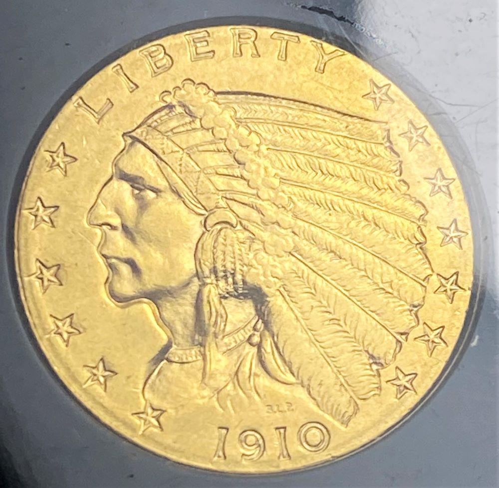 1910 Gold $2.50 Indian Head MS63 (1 of 4)