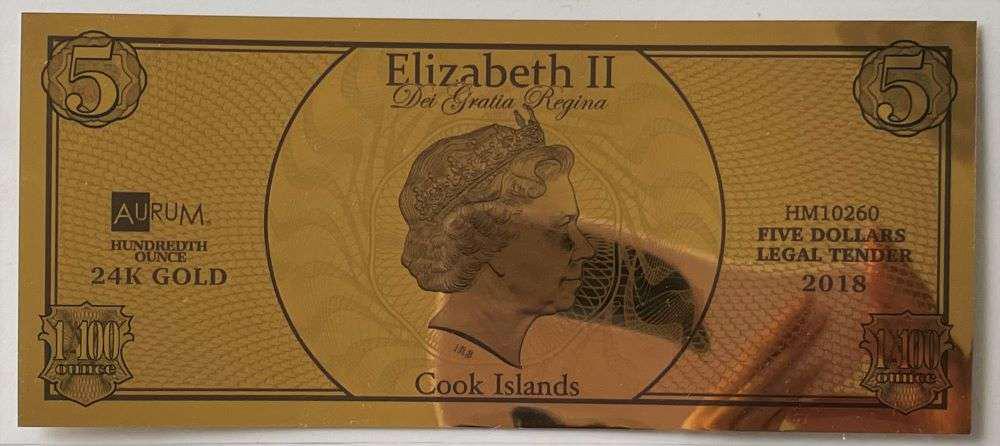 2018 Royal Wedding Harry & Megan .999 Gold 1/100th ozt $5 Legal Tender (1 of 2)