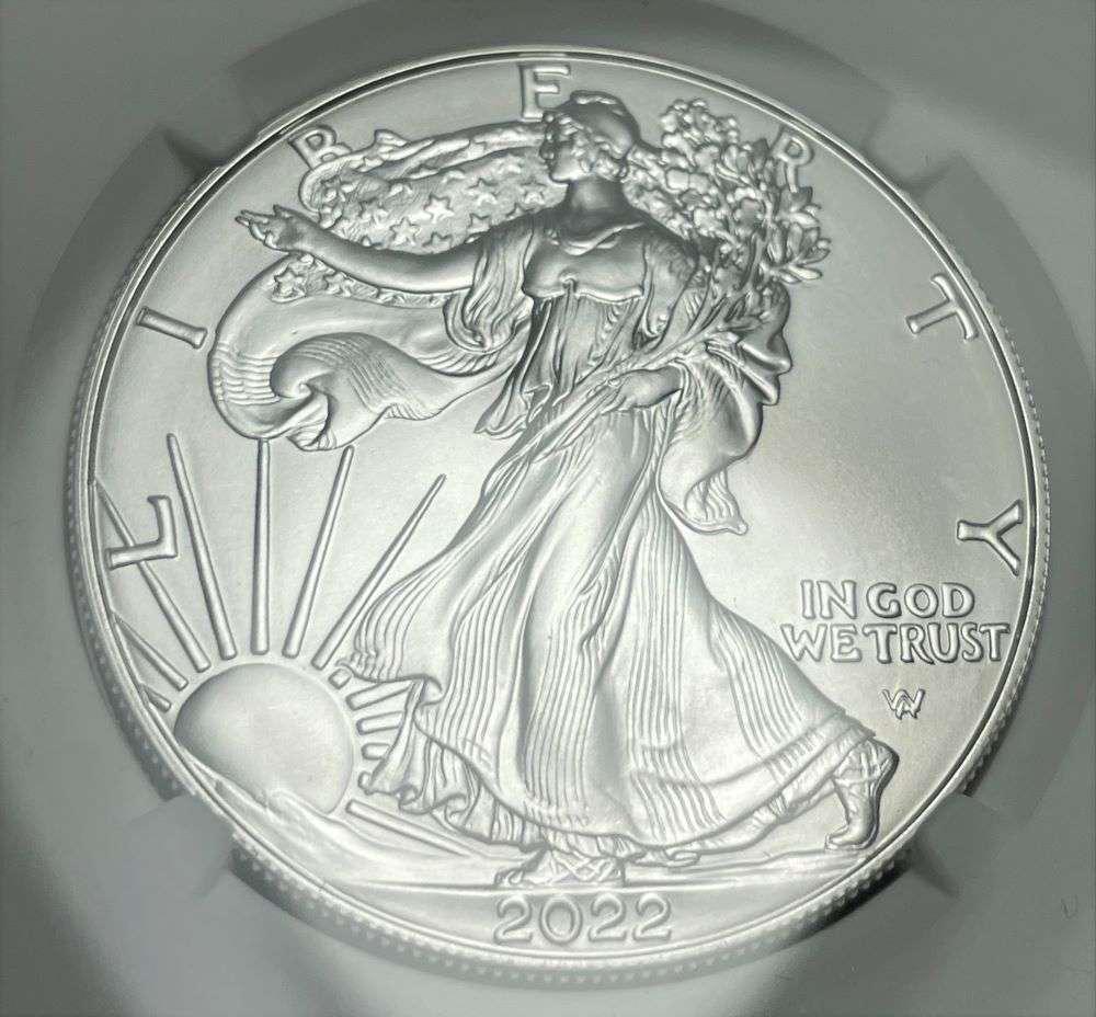 2022 American Silver Eagle Type 2 NGC MS70 (1 of 4)