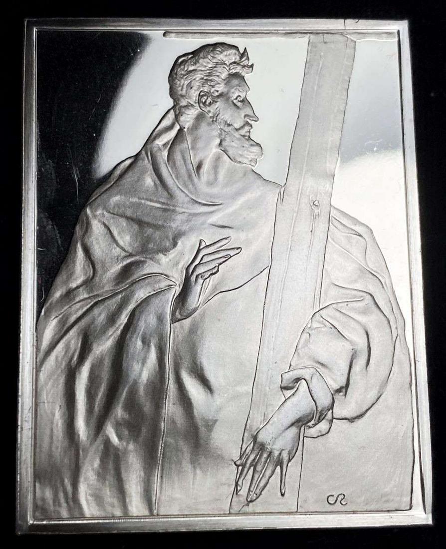 Saint Philip "El Greco" Proof 600 Grains Sterling Silver Bar (1 of 5)