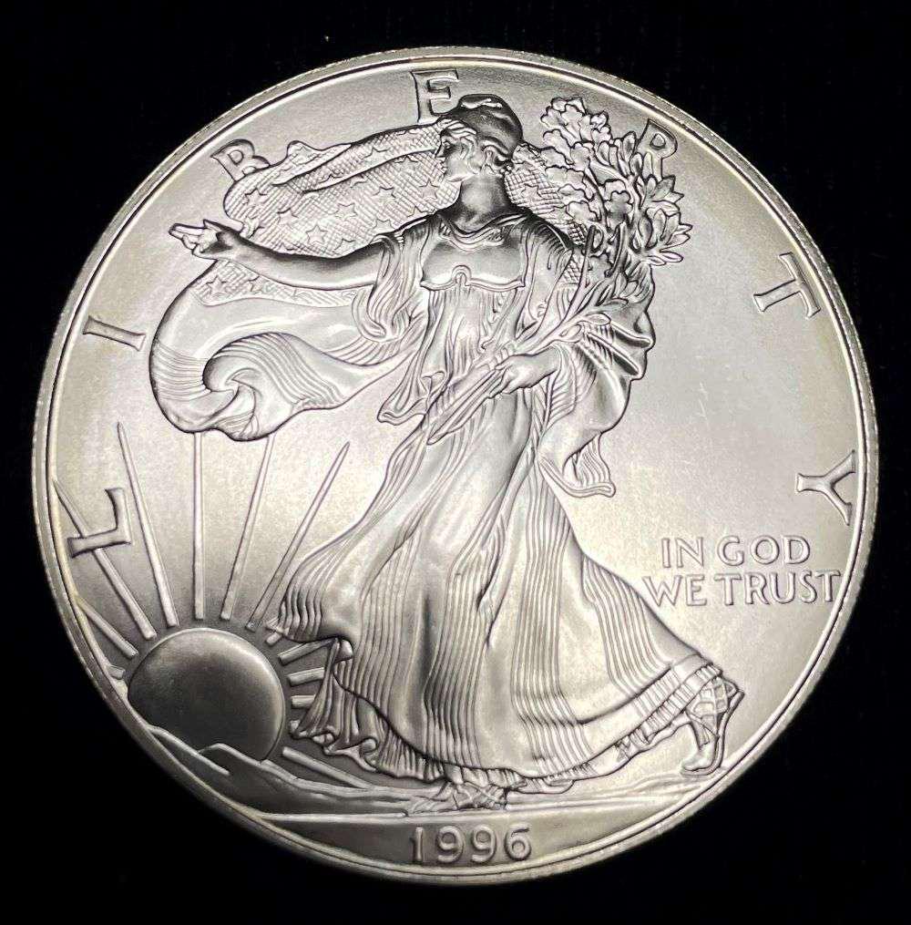 1996 American Silver Eagle: Winner shall receive the exact coin shown here. (JM/B)