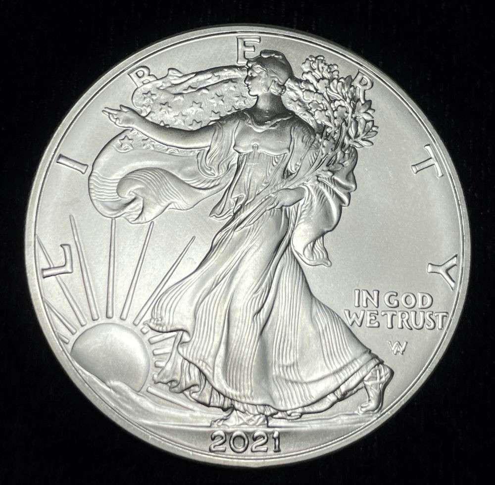 2021 American Silver Eagle Type 2: Winner shall receive the exact coin shown here. (JM/B)