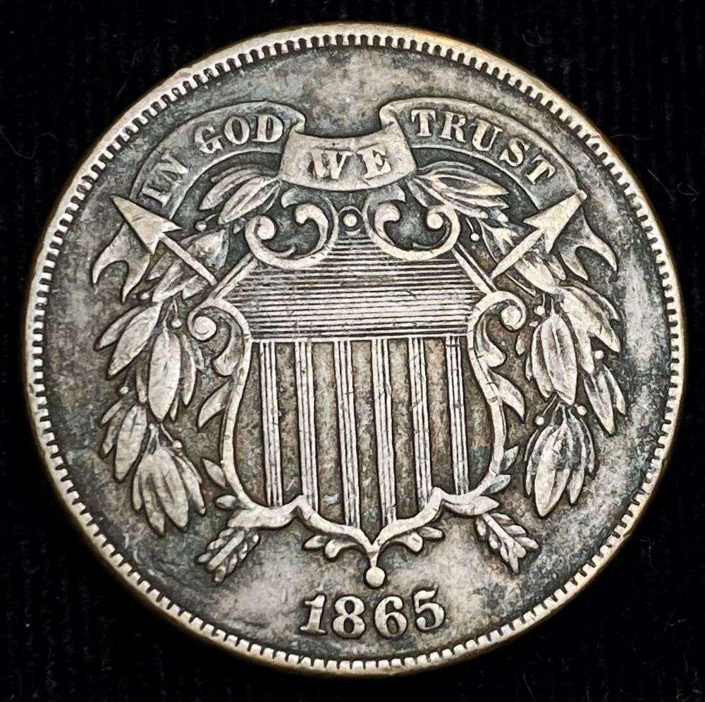1865 Shield 2 Cents XF45 (1 of 2)