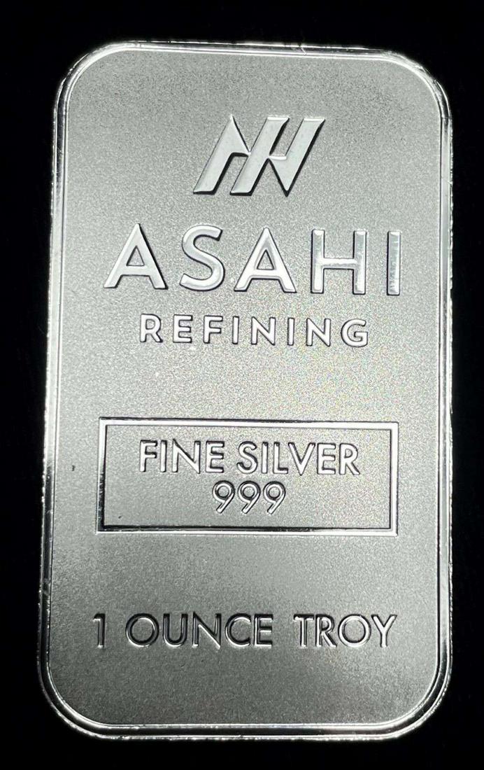 Asahi Refining 1 ozt .999 Silver Bar (1 of 2)