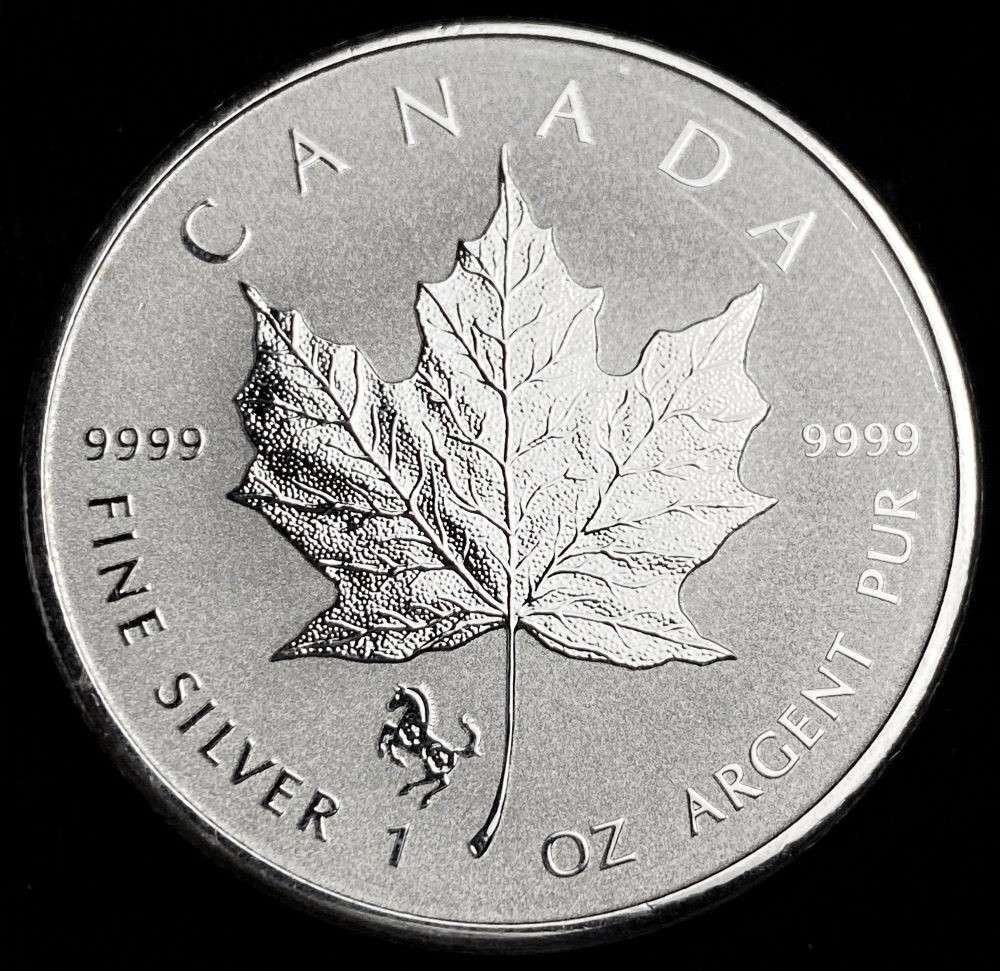 2014 Canada $5 Maple Leaf Reverse Proof 1 ozt .9999 Silver Horse Privy (1 of 2)